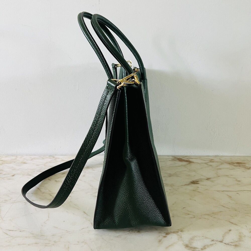 MICHAEL KORS STUDIO Mercer Moss Green Leather Large Convertible Tote Bag - Picture 7 of 13